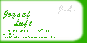 jozsef luft business card